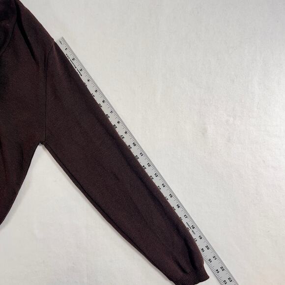 Nordstrom Savvy Shawl Collar Sweater Woman M 100% Extra Fine Merlino Wool Italy - Picture 9 of 11